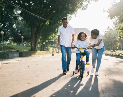 Family on Bike