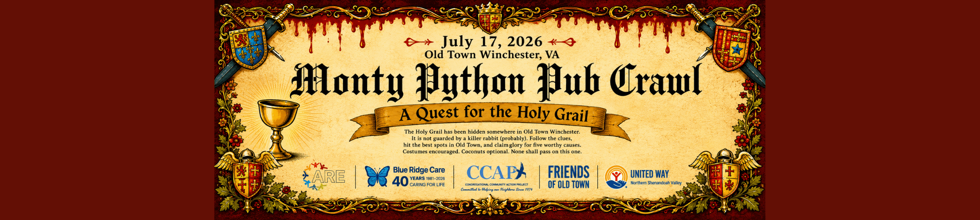 Monty Python Pub Crawl Winchester VA
